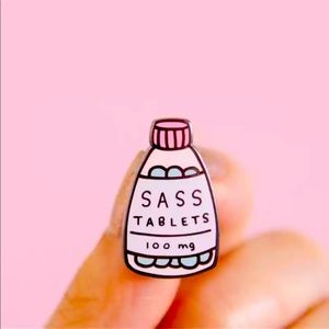 Lanyard, jacket or lapel pin for fav Sassy